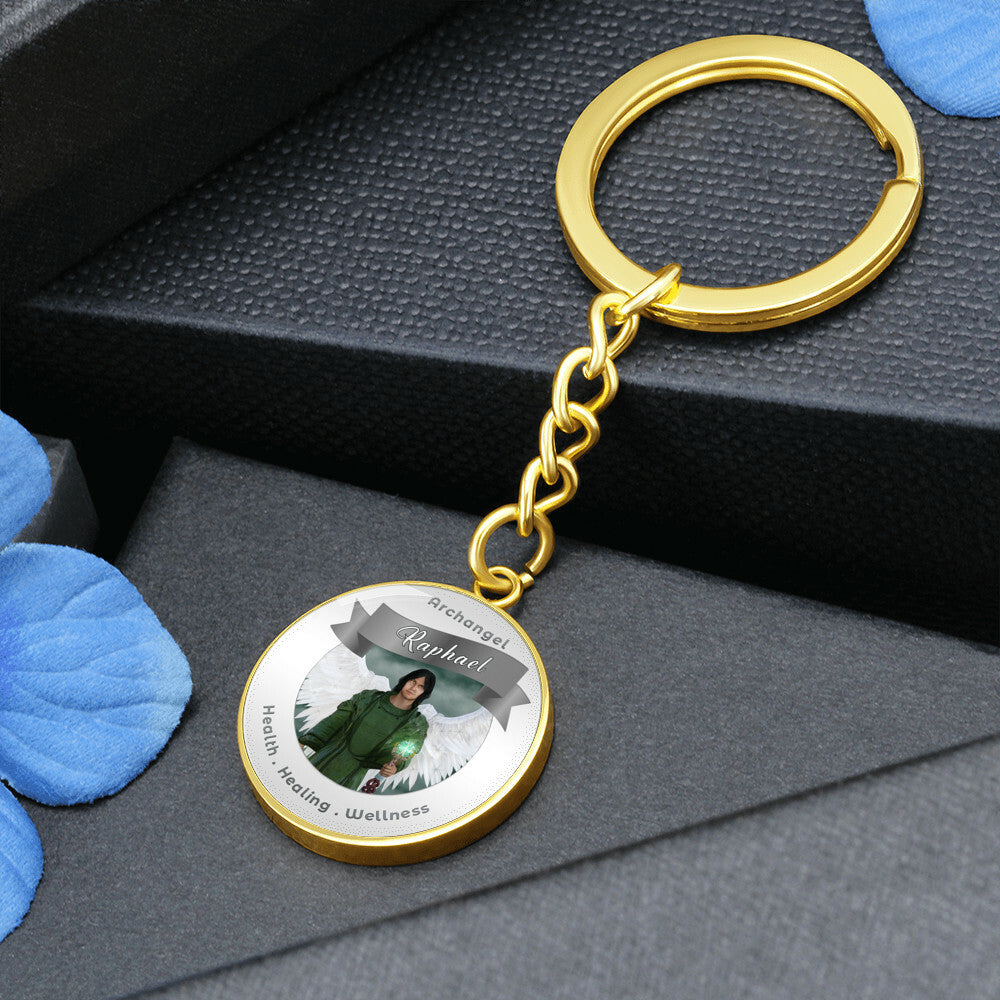 Archangel Raphael - Affirmation Keychain For Healing & Health - More Than CharmsMore Than Charms