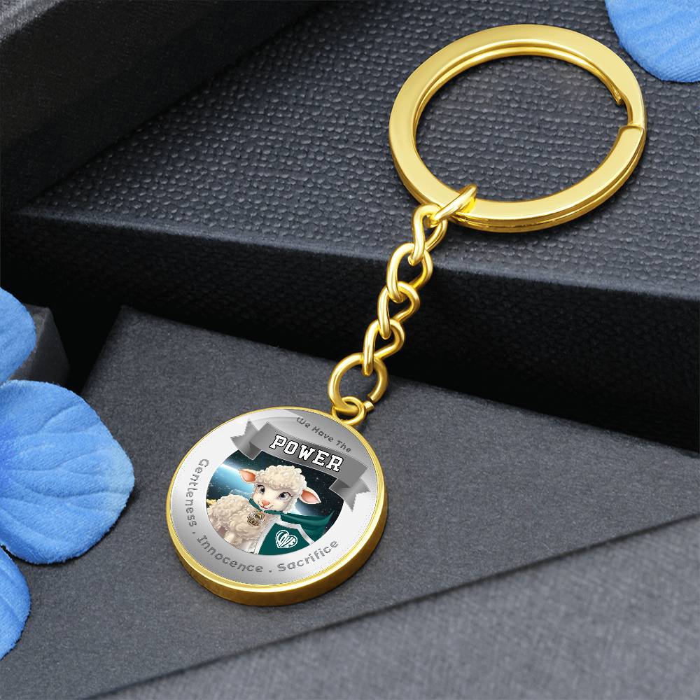 Lamb - Super Hero - Power Animal Affirmation Keychain - More Than CharmsMore Than Charms