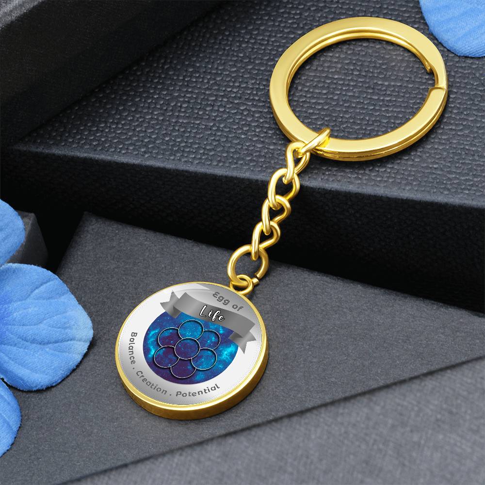 Egg of Life - Affirmation Keychain - More Than CharmsMore Than Charms