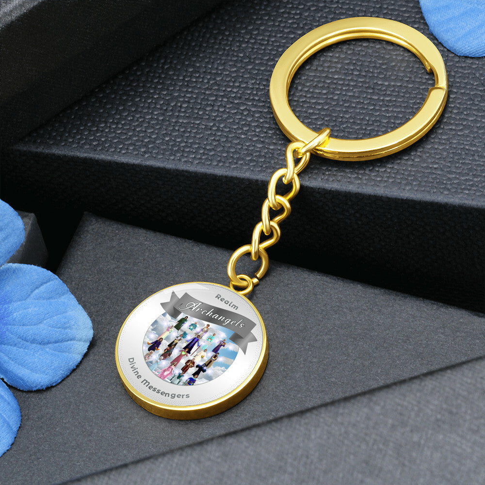 Archangels - Angelic Realm Affirmation Keychain For Divine Messengers - More Than CharmsMore Than Charms