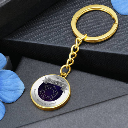 Octahedron - Affirmation Keychain - More Than CharmsMore Than Charms