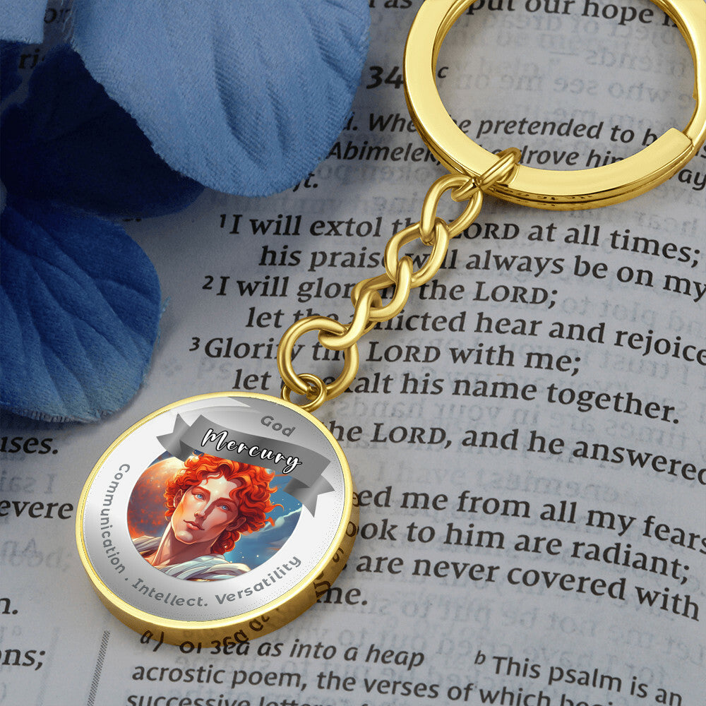 Mercury- Affirmation Keychain For Communication Intellect Versatility - More Than CharmsMore Than Charms