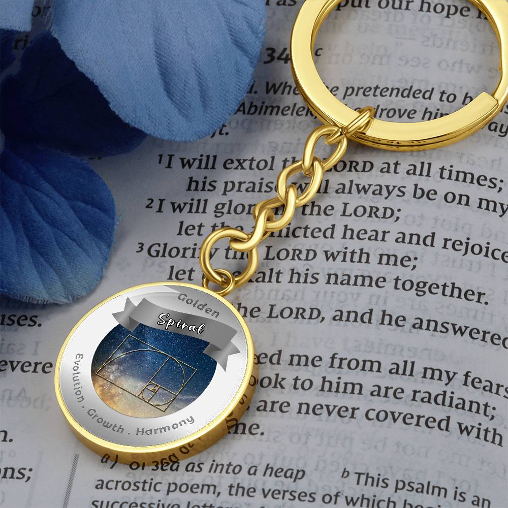 Golden Spiral - Affirmation Keychain - More Than CharmsMore Than Charms