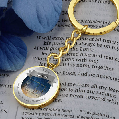 Golden Spiral - Affirmation Keychain - More Than CharmsMore Than Charms