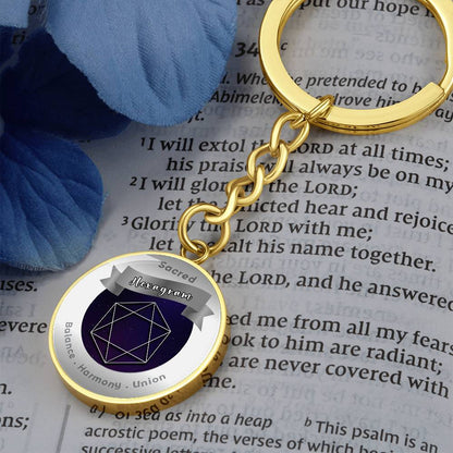 Hexagram - Affirmation Keychain - More Than CharmsMore Than Charms