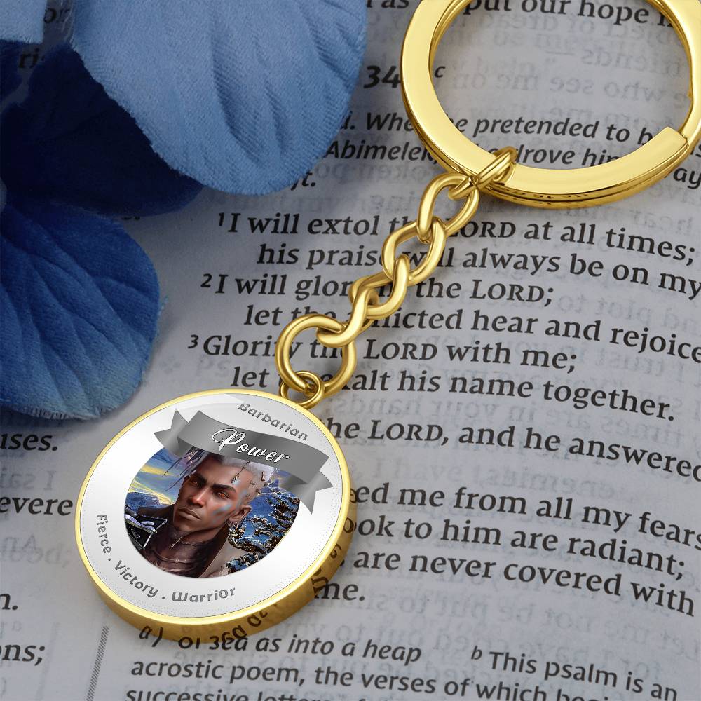Barbarian - RPG Fantasy Affirmation Keychain - More Than CharmsMore Than Charms