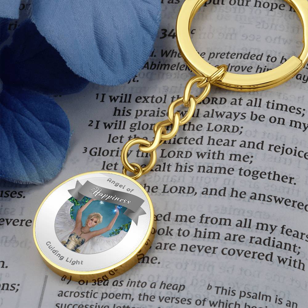 Happiness - Guardian Angel Affirmation Keychain - More Than CharmsMore Than Charms