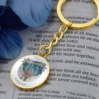 Happiness - Guardian Angel Affirmation Keychain - More Than CharmsMore Than Charms