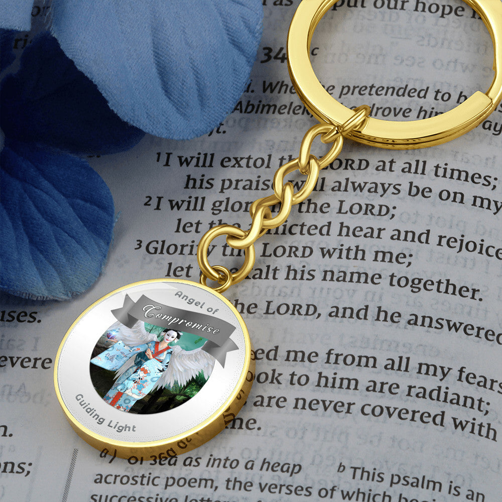 Compromise - Guardian Angel Affirmation Keychain - More Than CharmsMore Than Charms
