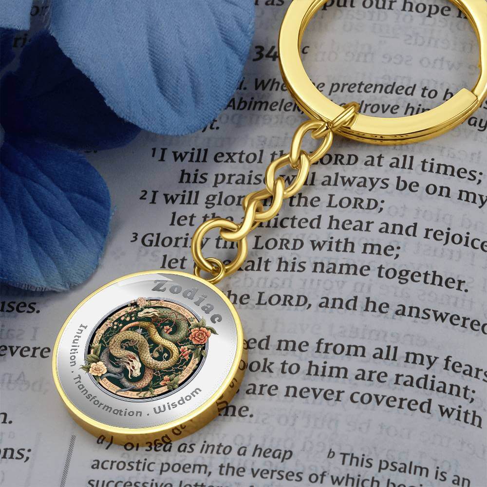 Snake - Chinese Zodiac - Affirmation Keychain - More Than CharmsMore Than Charms