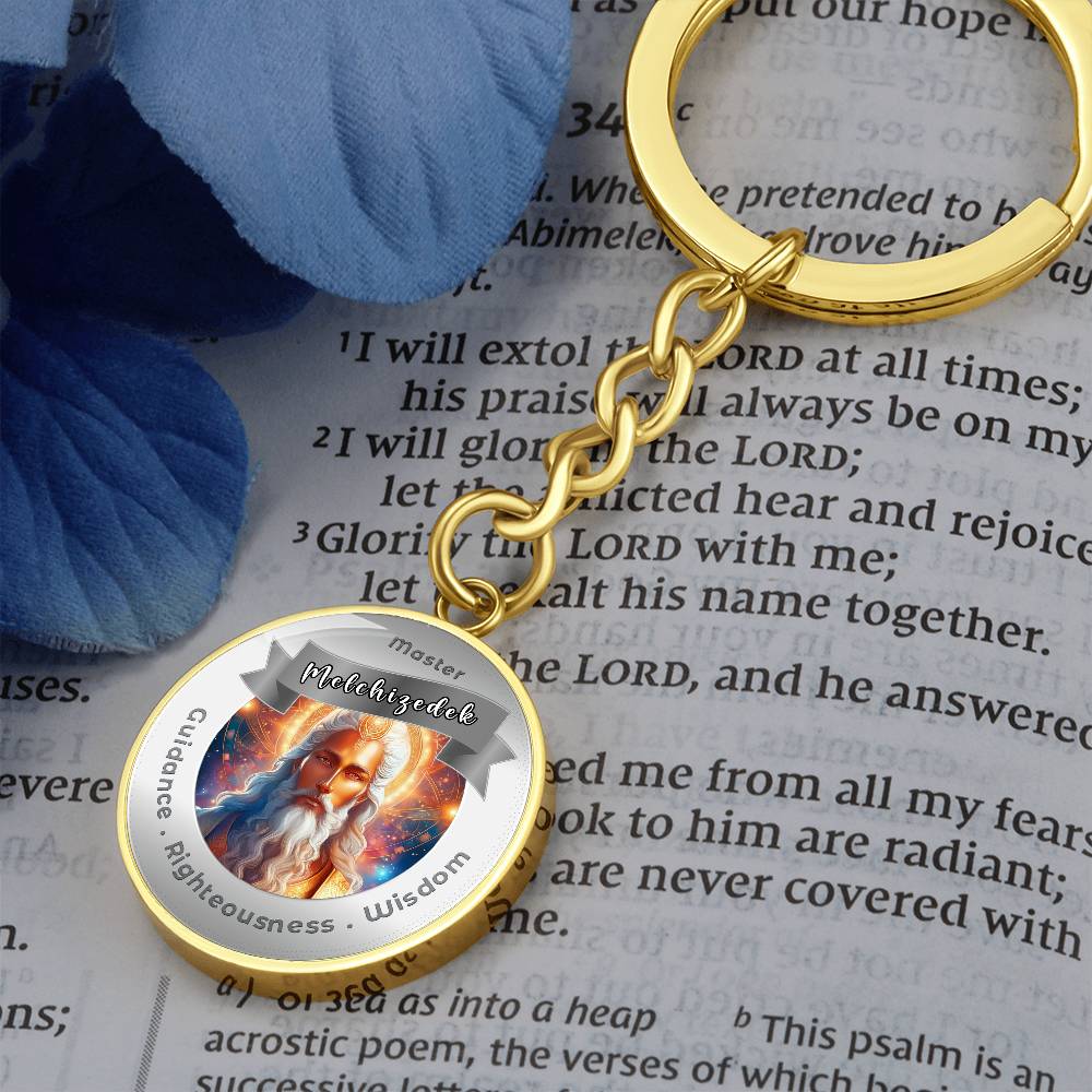 Melchizedek - Affirmation Keychain For Guidance, Righteousness & Wisdom - More Than CharmsMore Than Charms