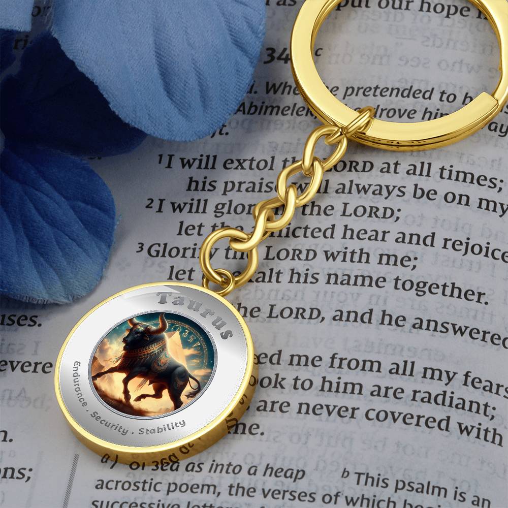Taurus - Affirmation Keychain - More Than CharmsMore Than Charms