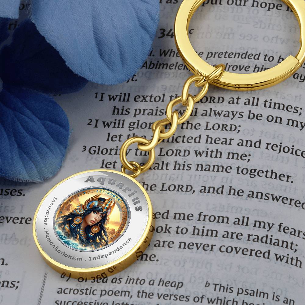 Aquarius - Affirmation Keychain - More Than CharmsMore Than Charms