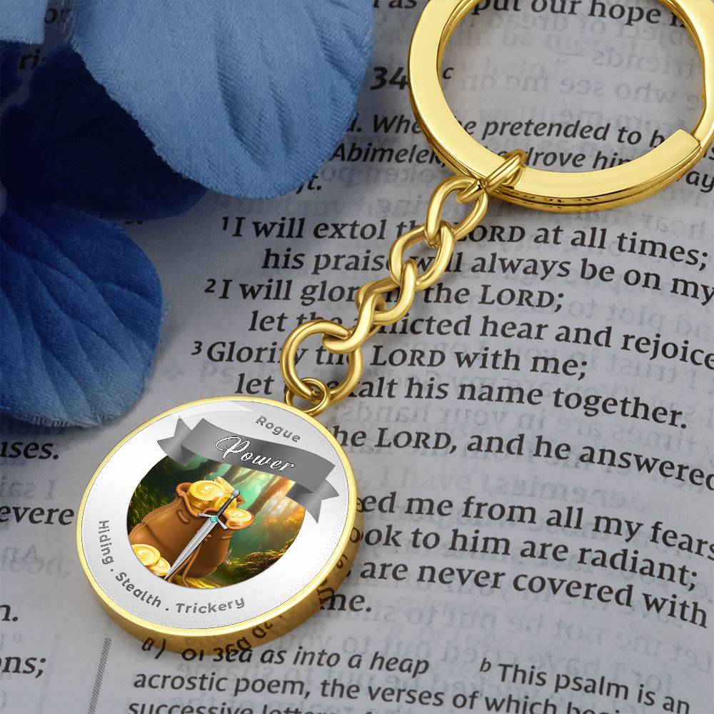 Rogue 2 - RPG Fantasy Affirmation Keychain - More Than CharmsMore Than Charms