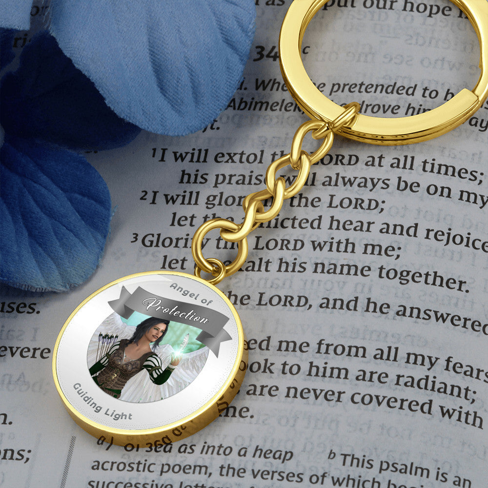 Protection - Guardian Angel Affirmation Keychain - More Than CharmsMore Than Charms