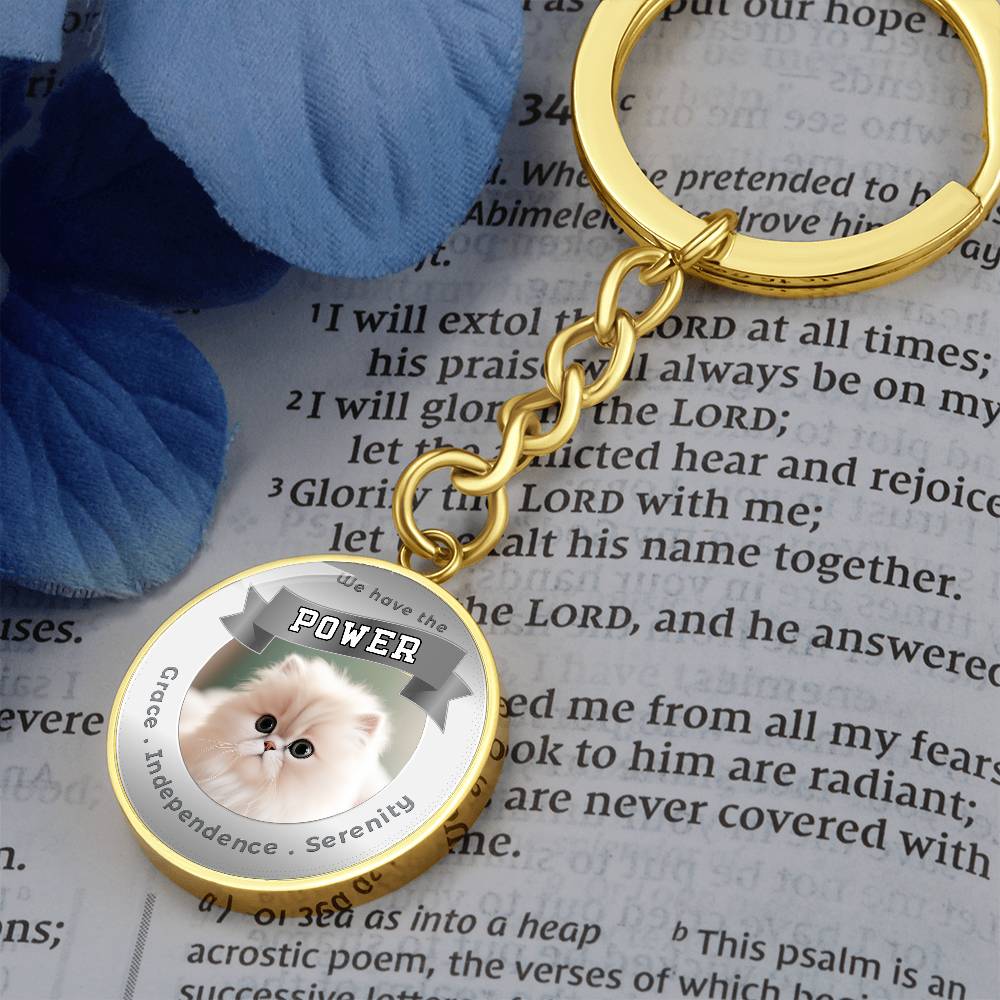 Persian - Cat Power Animal Affirmation Keychain - More Than CharmsMore Than Charms