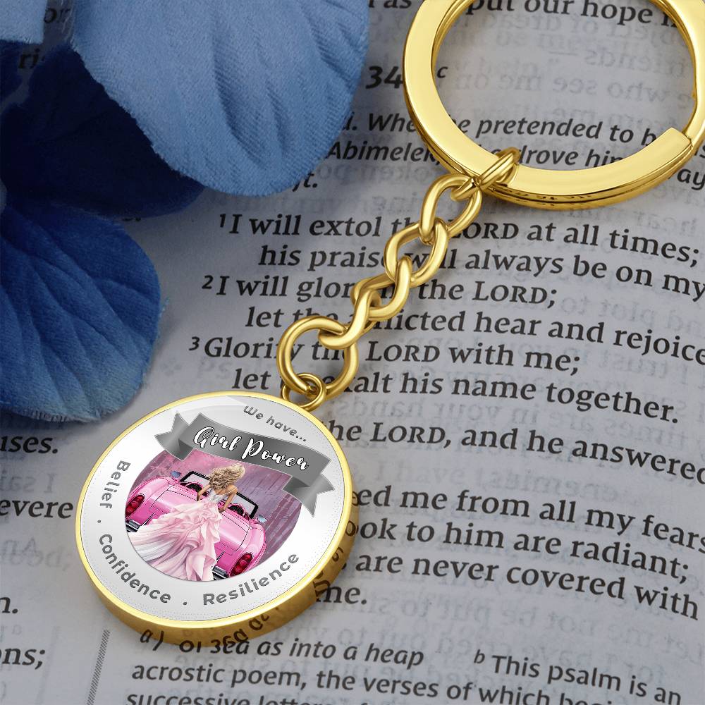 Pink Girl Power - Affirmation Keychain - More Than CharmsMore Than Charms