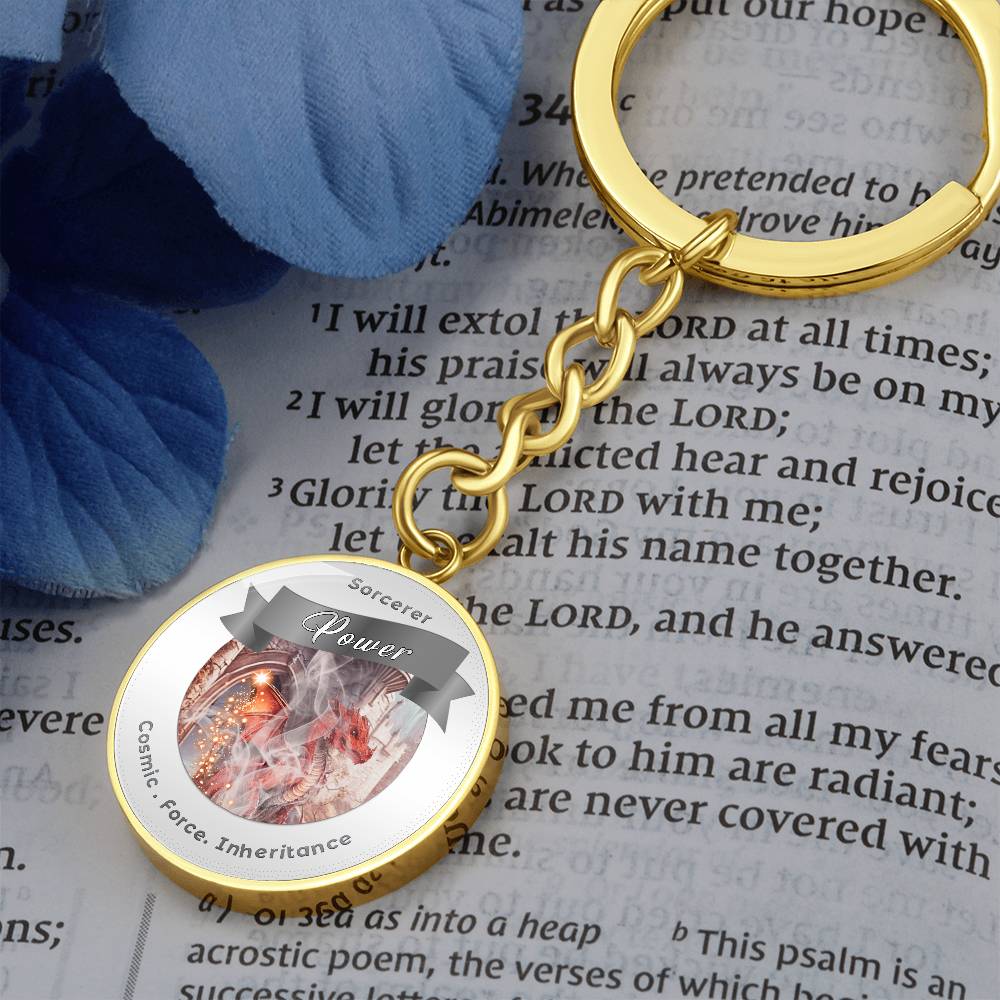 Sorcerer 2- RPG Fantasy Affirmation Keychain - More Than CharmsMore Than Charms