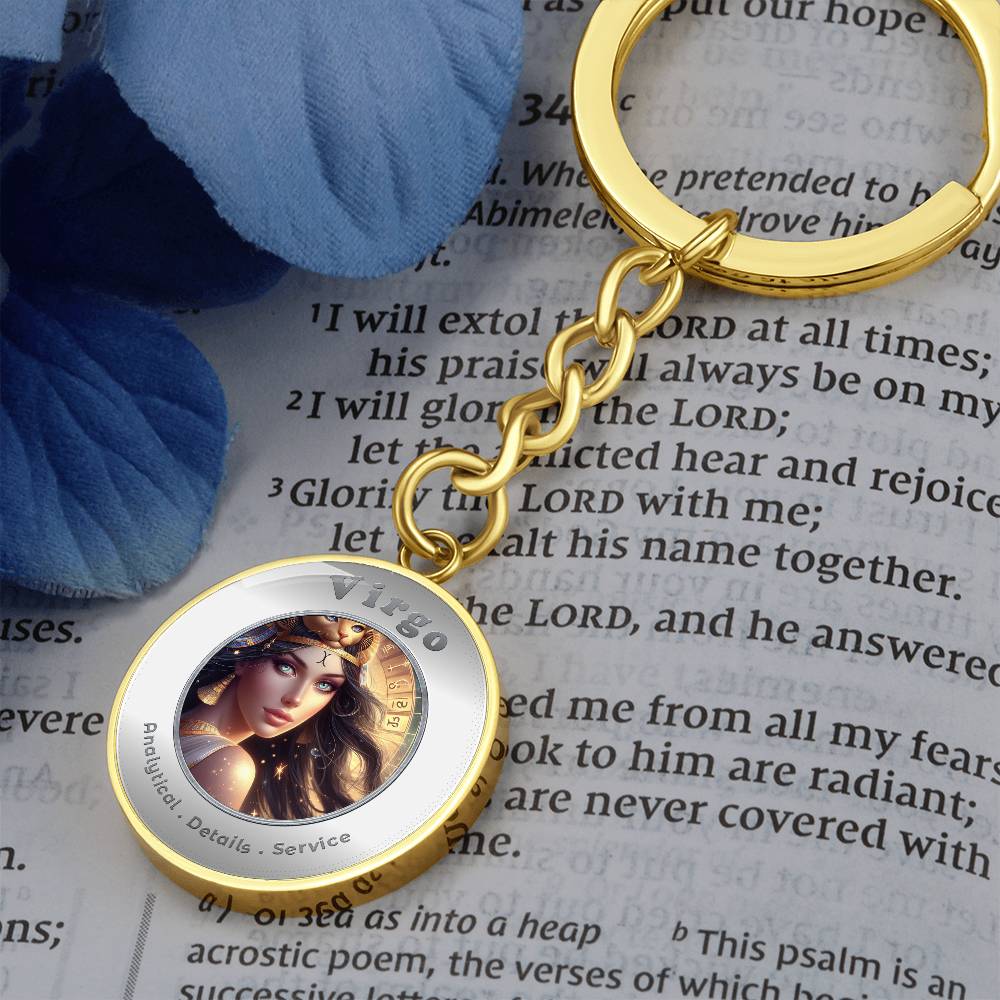 Virgo - Affirmation Keychain - More Than CharmsMore Than Charms