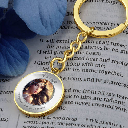Virgo - Affirmation Keychain - More Than CharmsMore Than Charms