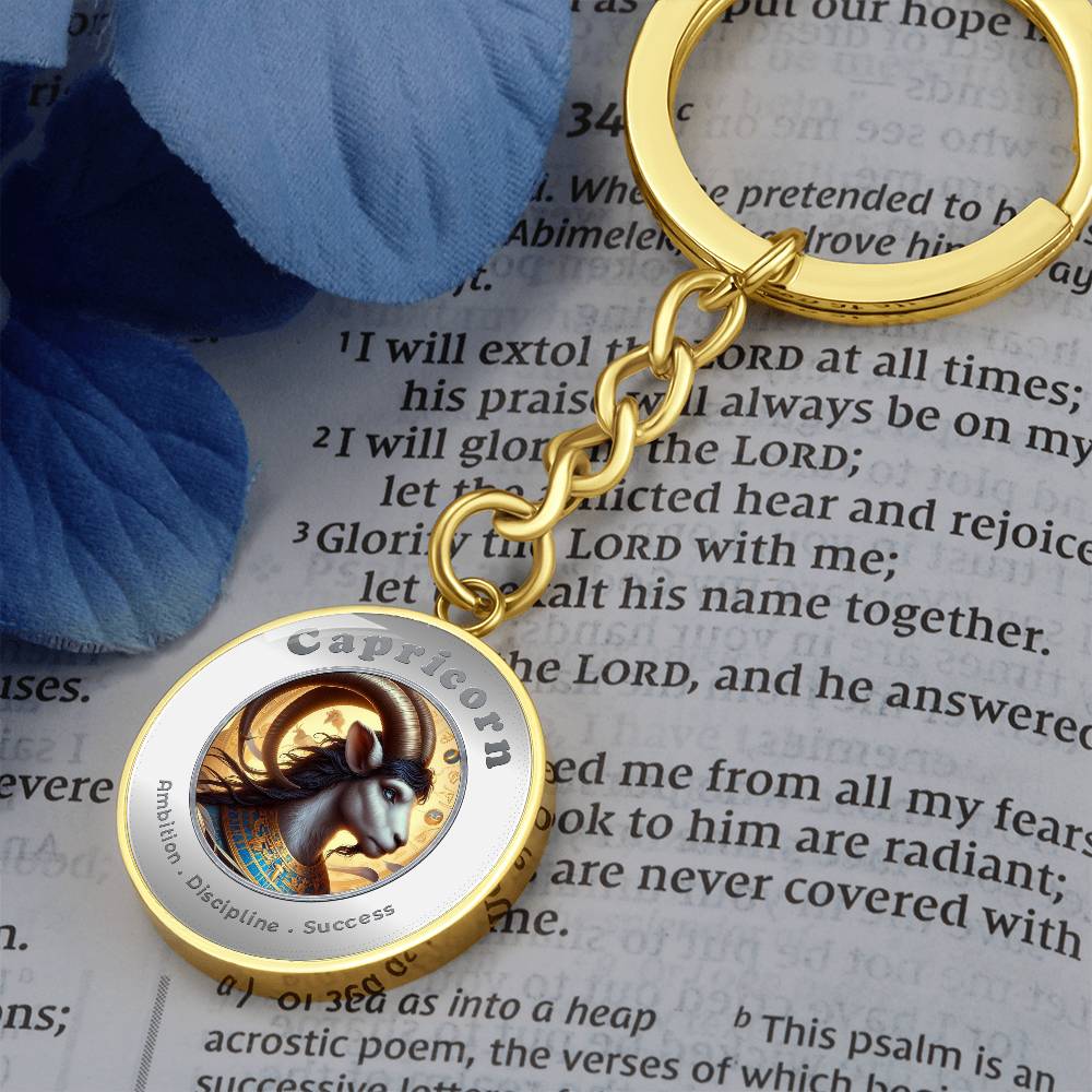 Capricorn - Affirmation Keychain - More Than CharmsMore Than Charms