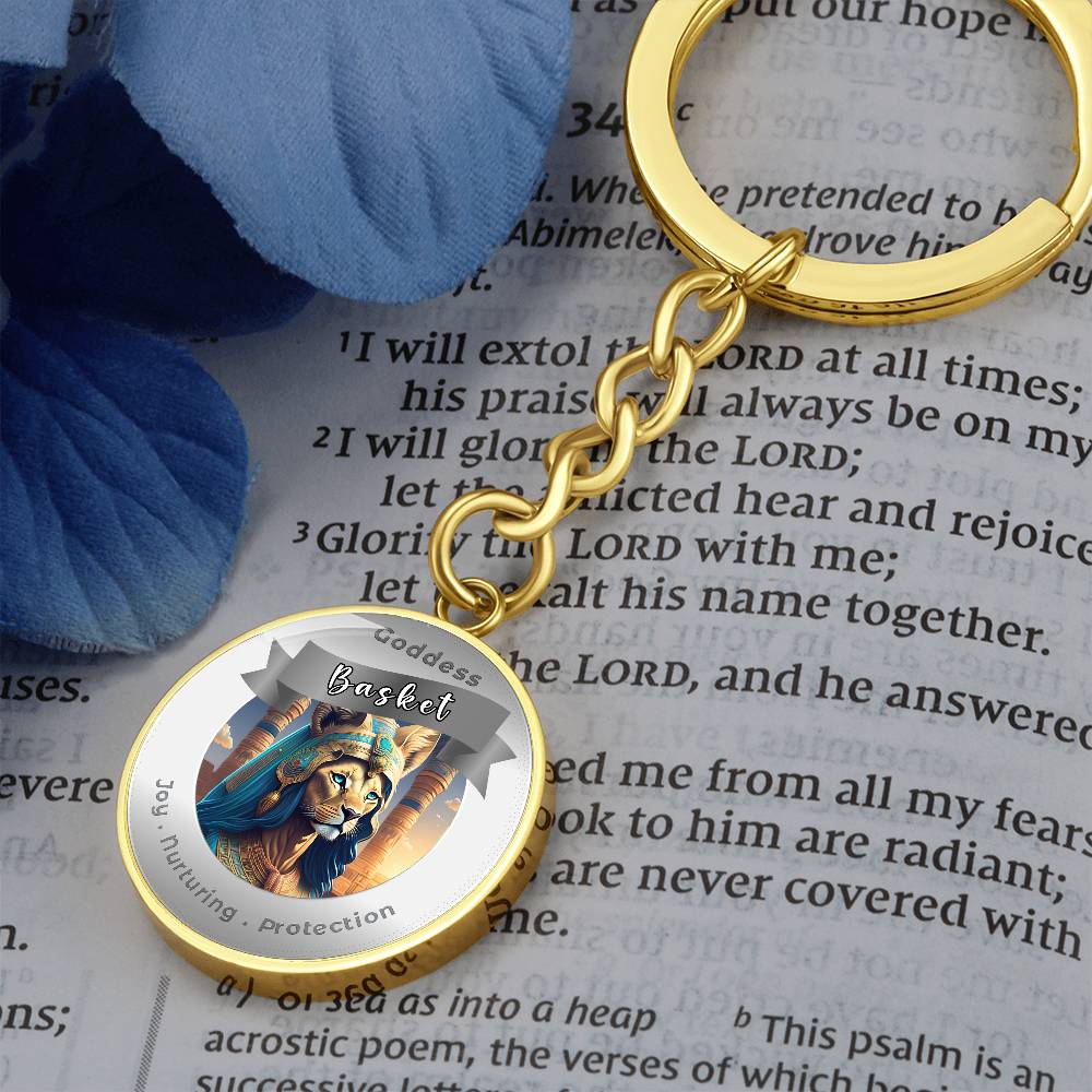 Basket - Affirmation Keychain For Joy Nurturing Protection- More Than CharmsMore Than Charms