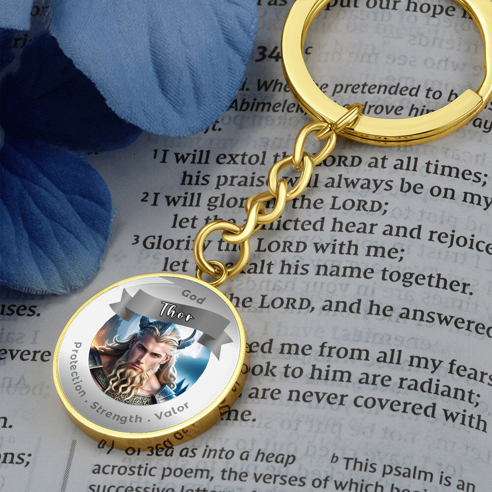 Thor - Affirmation Keychain For ProtectionStrength Valor- More Than CharmsMore Than Charms
