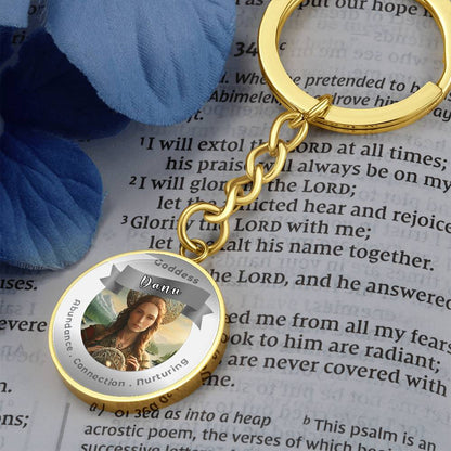 Danu - Affirmation Keychain For Abundance Connection Nurturing- More Than CharmsMore Than Charms