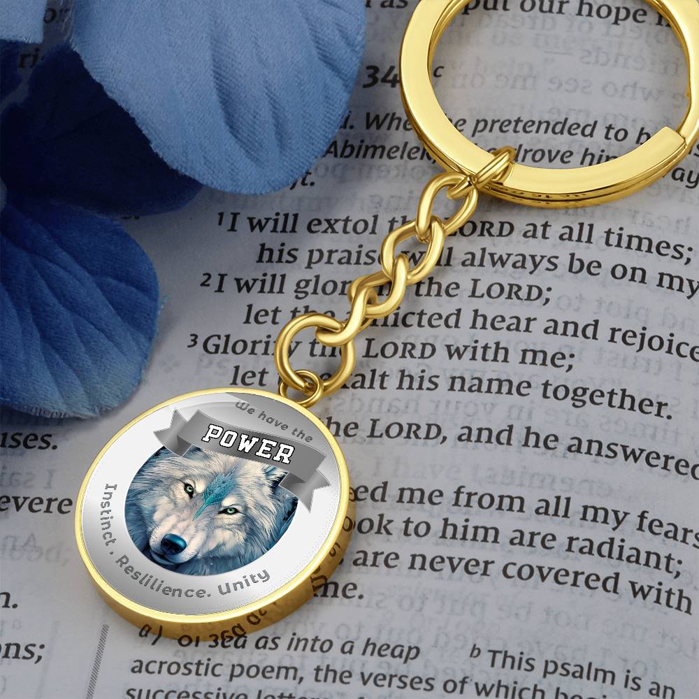 Wolf - Power Animal Affirmation Keychain - More Than CharmsMore Than Charms