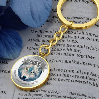 Wolf - Power Animal Affirmation Keychain - More Than CharmsMore Than Charms