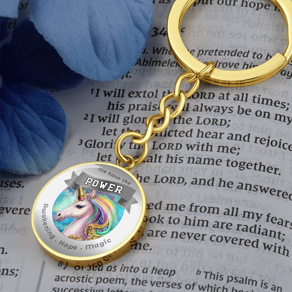 Unicorn Power Animal Affirmation Keychain - More Than CharmsMore Than Charms