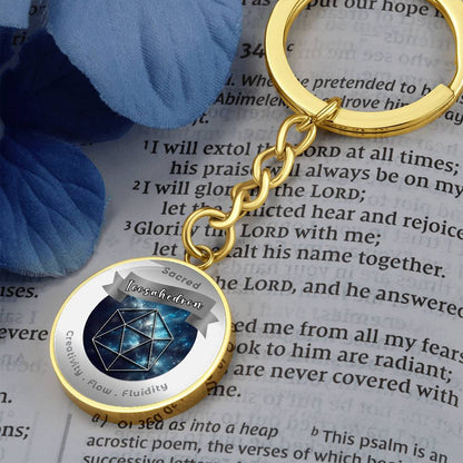 Icosahedron - Affirmation Keychain - More Than CharmsMore Than Charms