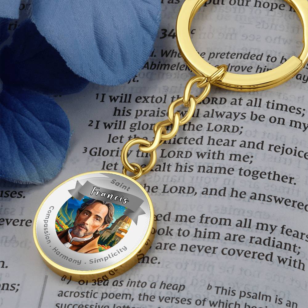 Saint Francisis - Affirmation Keychain - More Than CharmsMore Than Charms