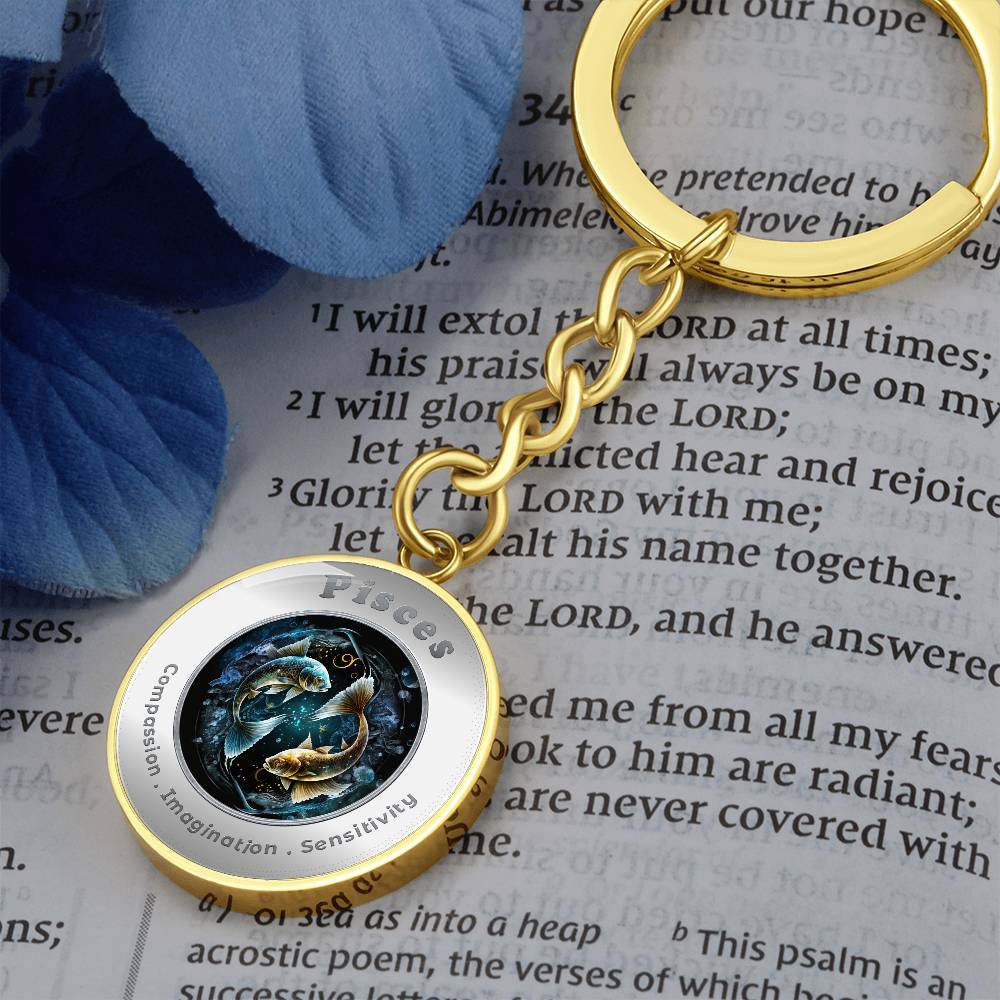 Pisces - Affirmation Keychain - More Than CharmsMore Than Charms