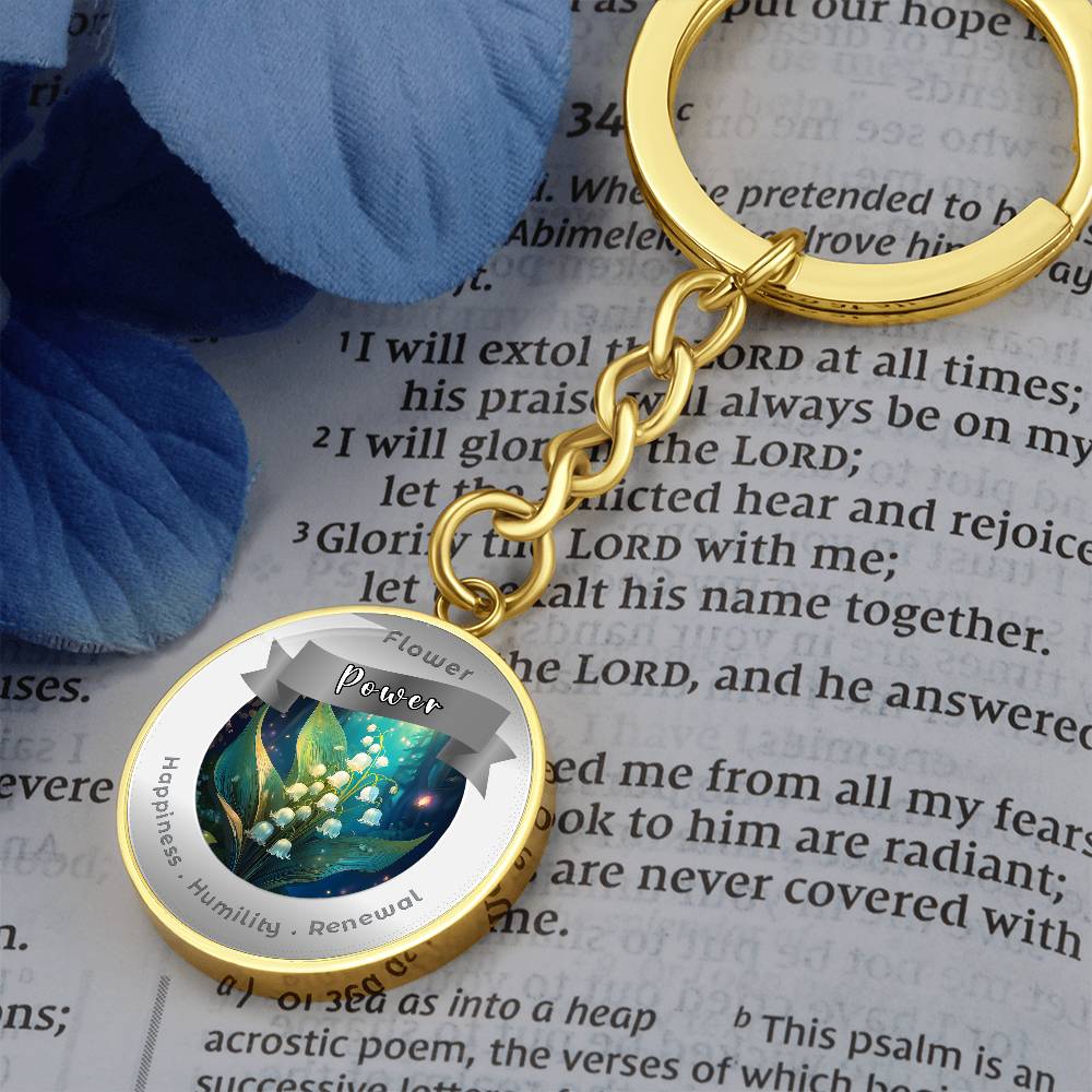 Lily of the Valley - Affirmation Keychain - More Than CharmsMore Than Charms