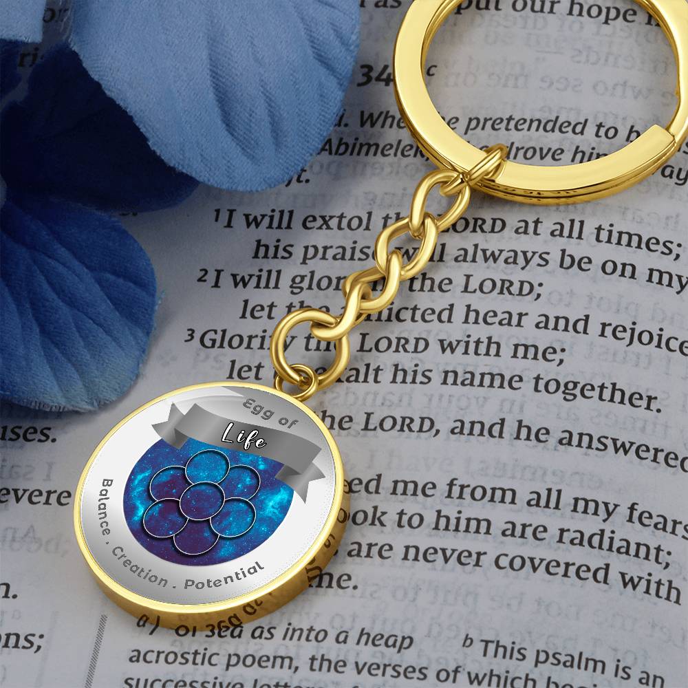 Egg of Life - Affirmation Keychain - More Than CharmsMore Than Charms