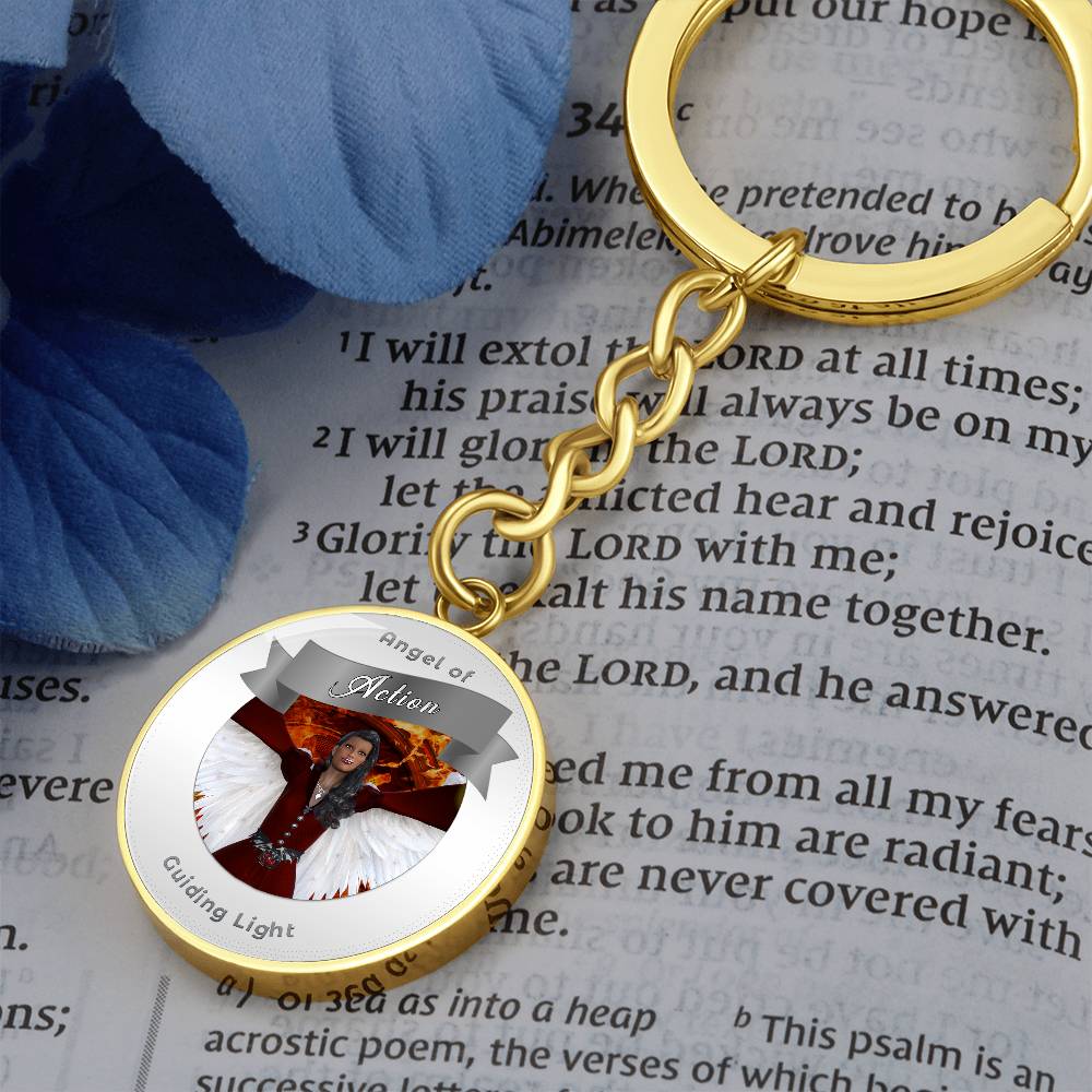 Action - Guardian Angel Affirmation Keychain - More Than CharmsMore Than Charms
