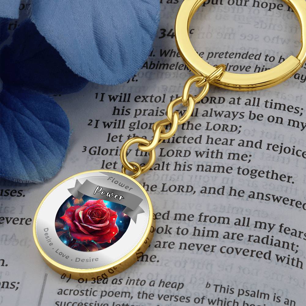 Rose - Affirmation Keychain - More Than CharmsMore Than Charms