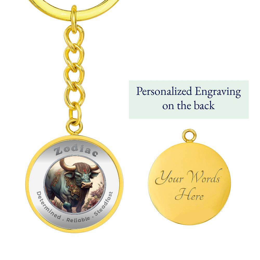 Ox - Chinese Zodiac - Affirmation Keychain - More Than CharmsMore Than Charms