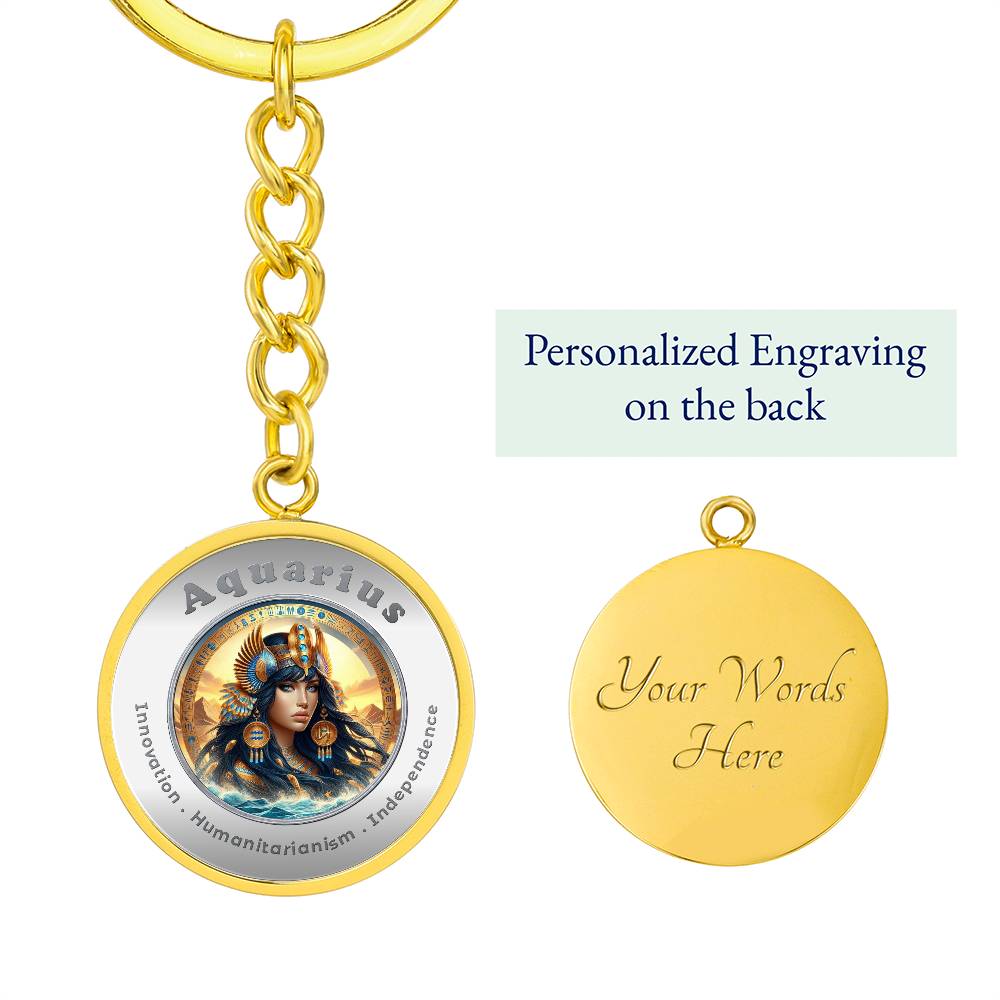 Aquarius - Affirmation Keychain - More Than CharmsMore Than Charms