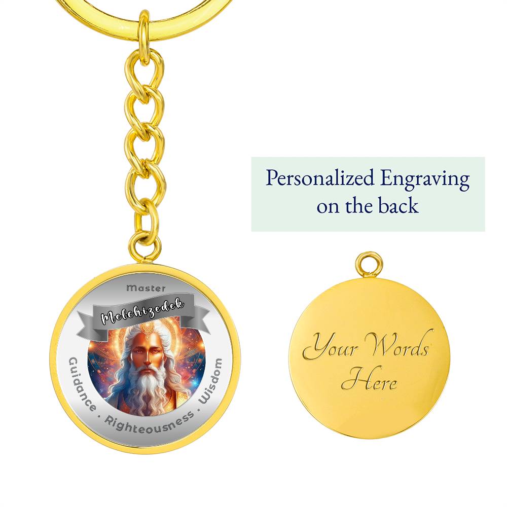 Melchizedek - Affirmation Keychain For Guidance, Righteousness & Wisdom - More Than CharmsMore Than Charms