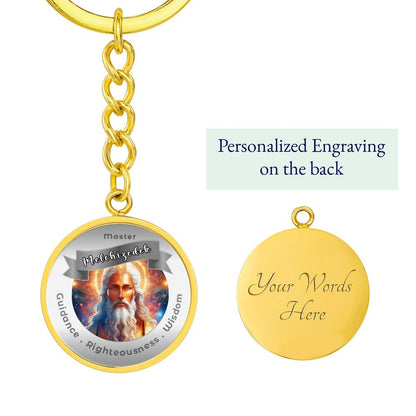 Melchizedek - Affirmation Keychain For Guidance, Righteousness & Wisdom - More Than CharmsMore Than Charms