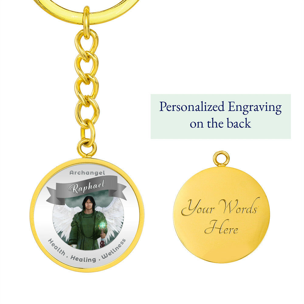 Archangel Raphael - Affirmation Keychain For Healing & Health - More Than CharmsMore Than Charms