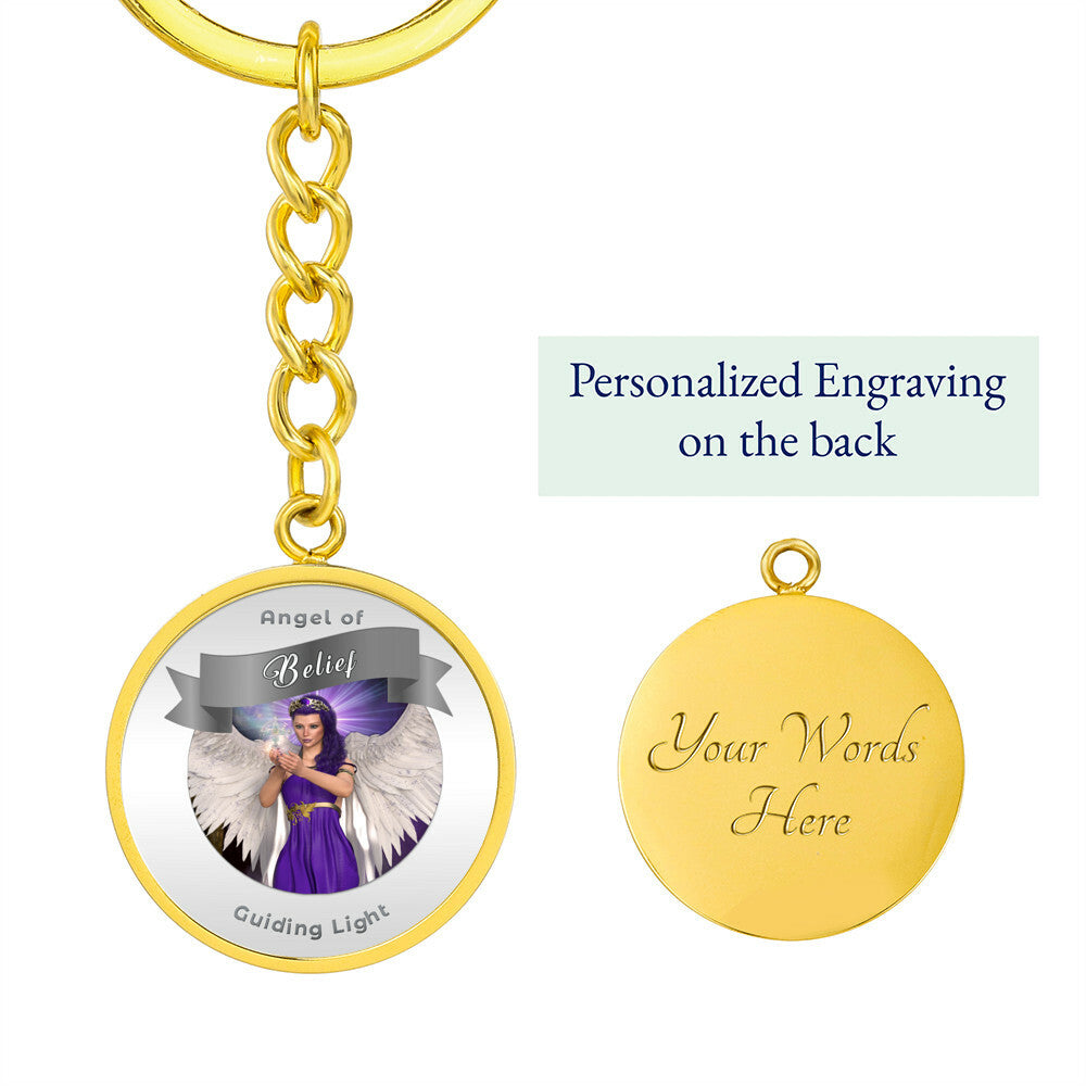 Belief - Guardian Angel Affirmation Keychain - More Than CharmsMore Than Charms