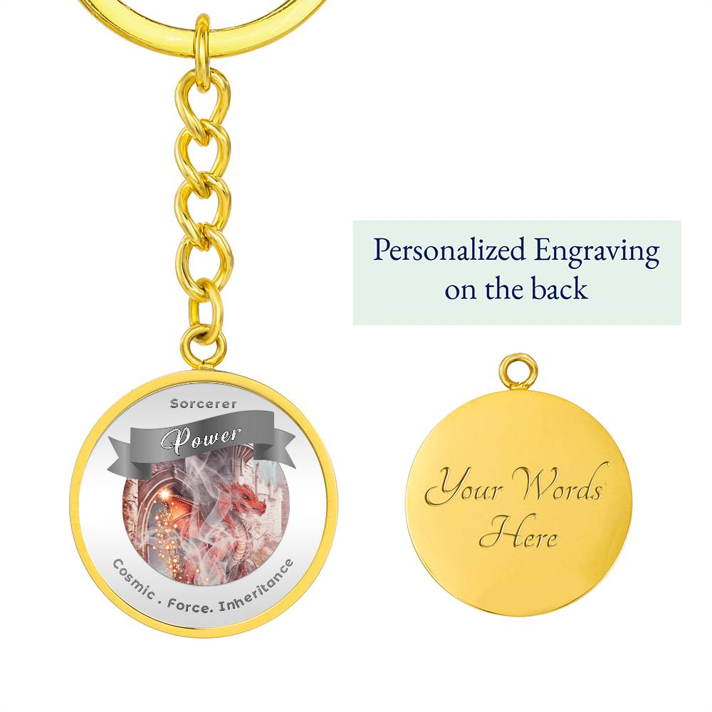 Sorcerer 2- RPG Fantasy Affirmation Keychain - More Than CharmsMore Than Charms