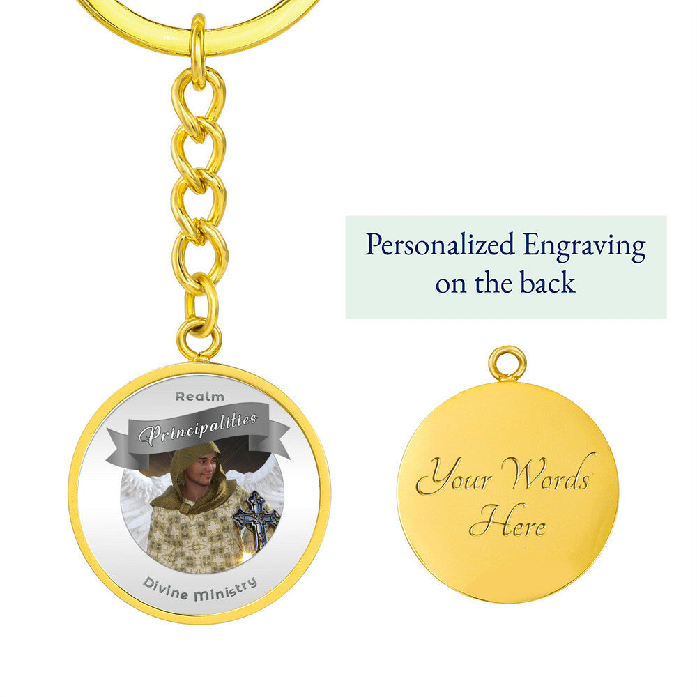 Principalities - Angelic Realm Affirmation Keychain For Divine Ministry - More Than CharmsMore Than Charms