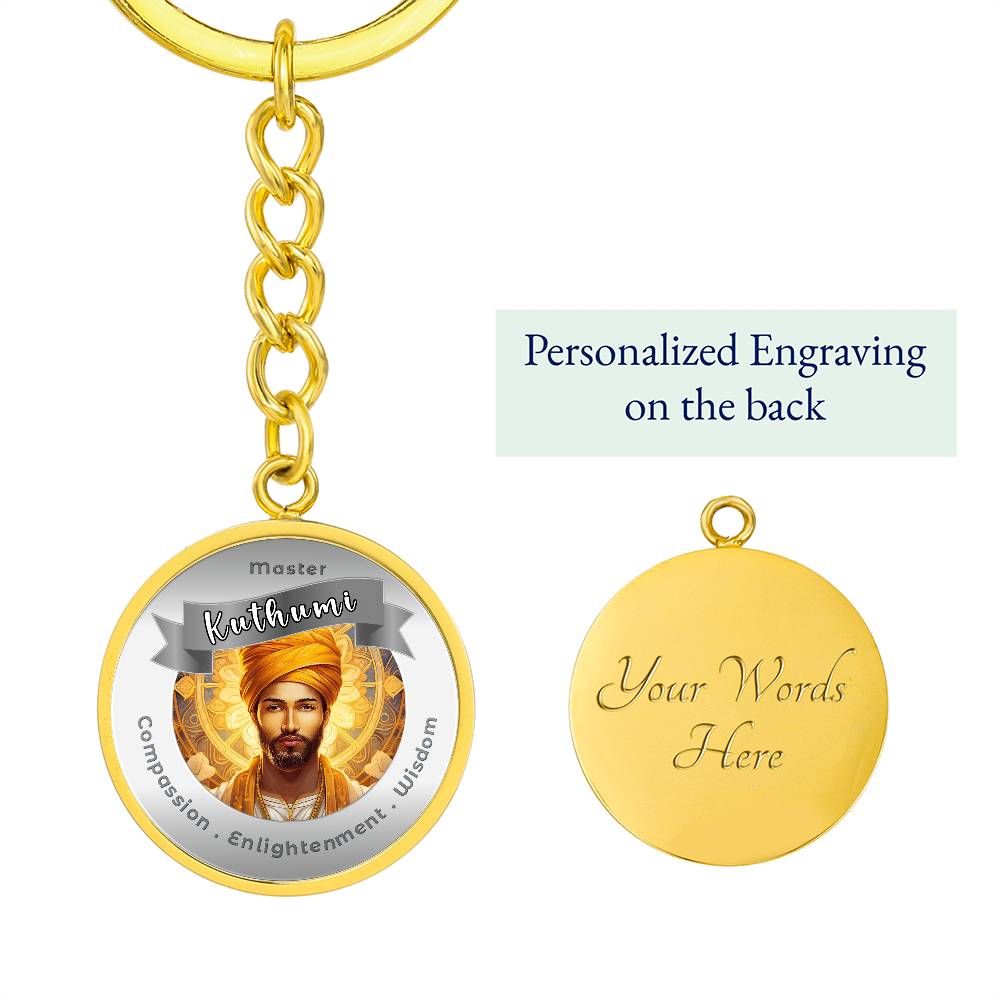 Kuthumi - Affirmation Keychain For Compassion, Enlightenment & Wisdom - More Than CharmsMore Than Charms