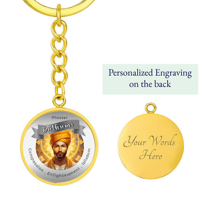 Kuthumi - Affirmation Keychain For Compassion, Enlightenment & Wisdom - More Than CharmsMore Than Charms