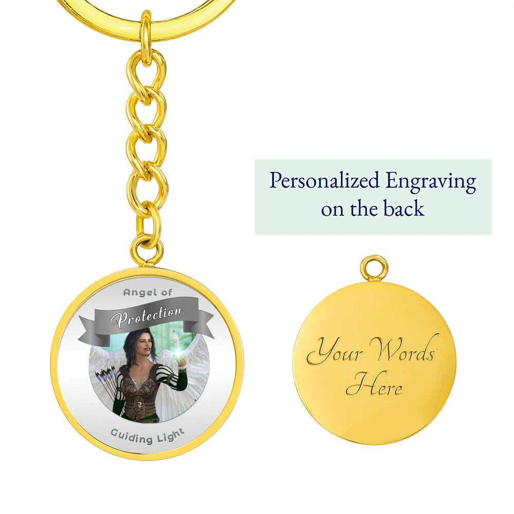 Protection - Guardian Angel Affirmation Keychain - More Than CharmsMore Than Charms