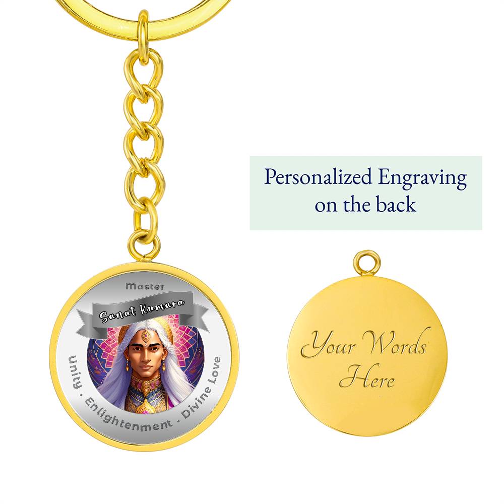Sanat Kumara - Affirmation Keychain For Unity, Enlightenment & Divine Love - More Than CharmsMore Than Charms